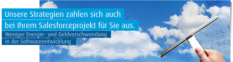 Unsere Strategien zahlen sich auch bei Ihrem Salesforceprojekt für Sie aus. Weniger Energie- und Geldverschwendung in der Softwareentwicklung